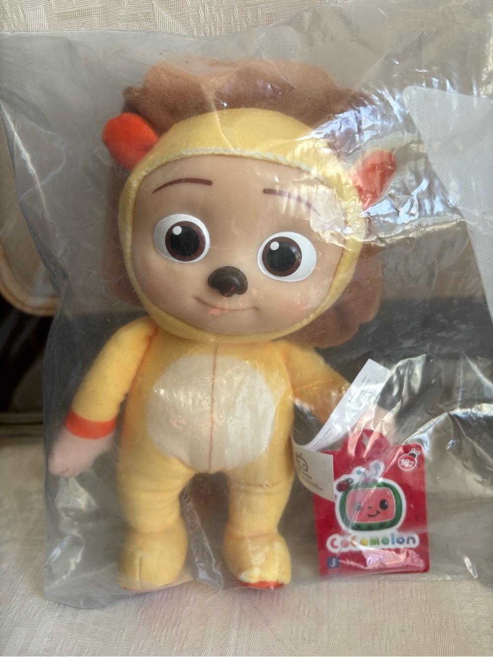 Cocomelon JJ Lion Plush Stuffed Animal Toy, 8”, BNWT
